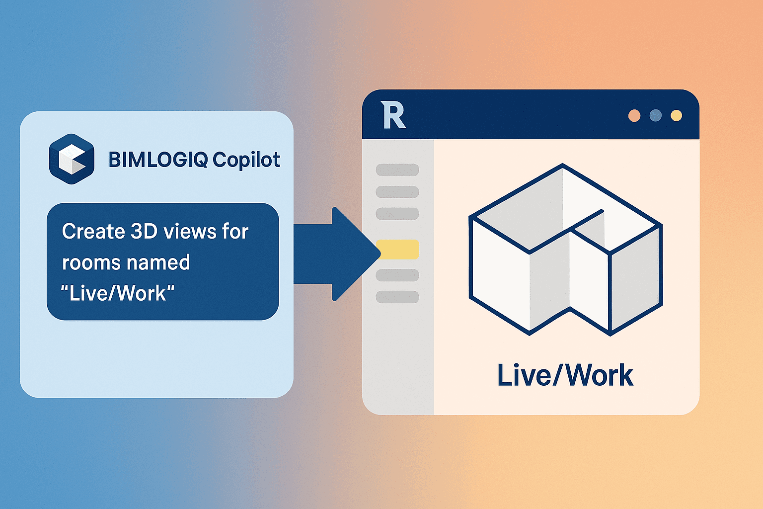 Cover image for Creating 3D Views for Specific Rooms in Revit Using AI with BIMLOGIQ Copilot
