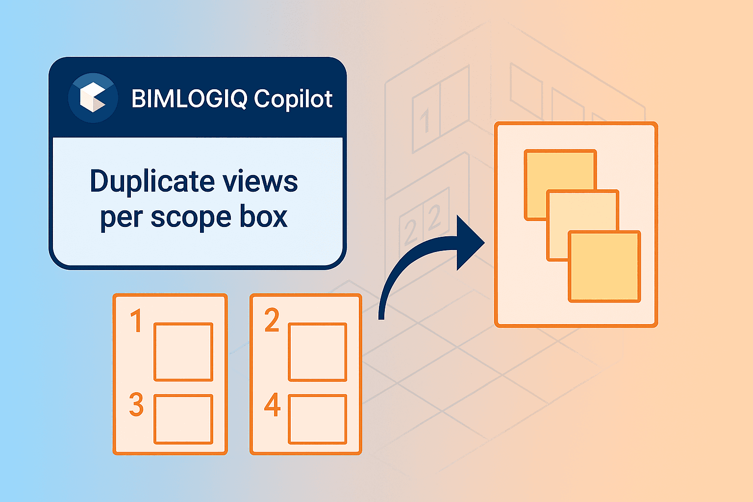 Cover image for Duplicate Views Based on Scope Boxes in Revit Using AI with BIMLOGIQ Copilot