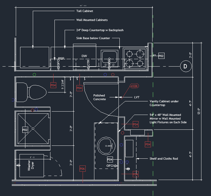 Floor plan with tags placed