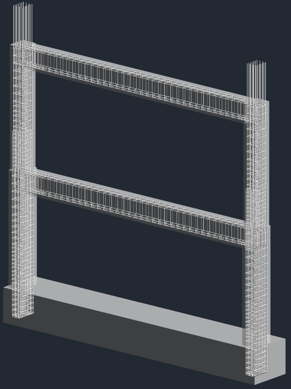 Same frame with rebar generated per the spec PDF